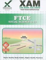 【预售】FTCE Social Science 6-12 teacher certification exam