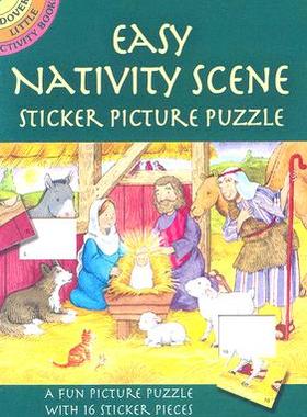 【预售】Easy Nativity Scene Sticker Picture Puzzle