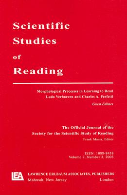 【预订】Scientific Studies of Reading: Morphological