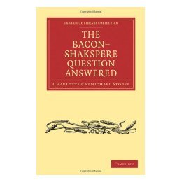 【预售】The Bacon Shakspere Question Answered