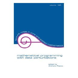 【预售】Mathematical Programming with Data Perturbations