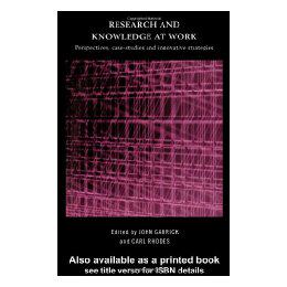 【预售】Research and Knowledge at Work: Prospectives