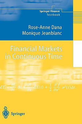 【预售】Financial Markets in Continuous Time