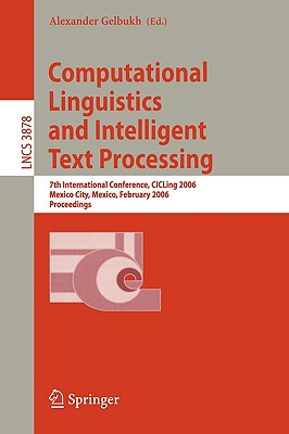 【预售】Computational Linguistics and Intelligent Text