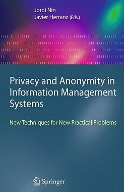 【预售】Privacy and Anonymity in Information Management