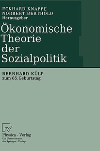 【预售】Okonomische Theorie Der Sozialpolitik: Bernhard Kulp