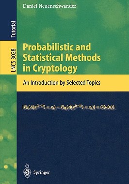【预售】Probabilistic and Statistical Methods in Cryptology: