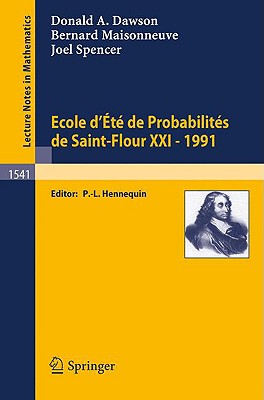 【预售】Ecole D'Ete de Probabilites de Saint-Flour XXI -