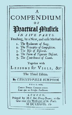 【预售】A Compendium of Practical Musick in Five Parts