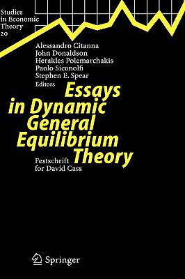 【预售】Essays in Dynamic General Equilibrium Theory: