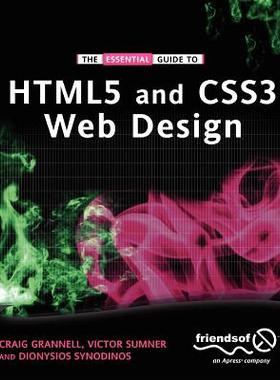 【预售】The Essential Guide to Html5 and Css3 Web Design