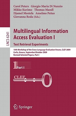 【预售】Multilingual Information Access Evaluation I: Text