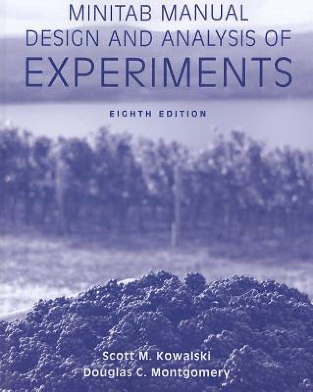 【预售】Minitab Manual Design and Analysis of Experiments