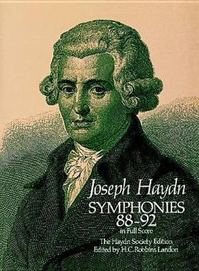 【预售】Symphonies 88-92 in Full Score: The Haydn Society