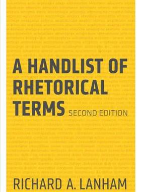 【预售】A Handlist of Rhetorical Terms