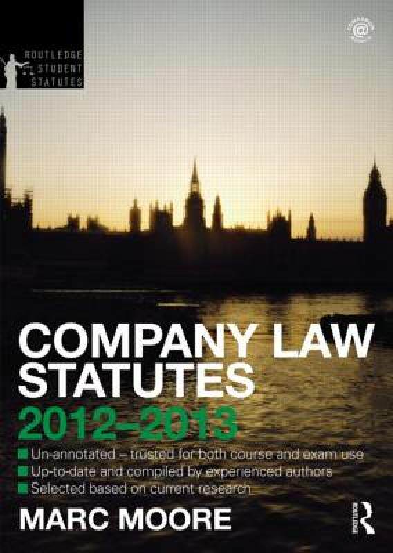 【预售】Company Law Statutes 2012-2013