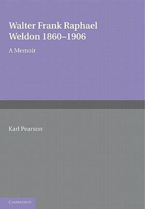 【预售】Walter Frank Raphael Weldon 1860 1906: A Memoir