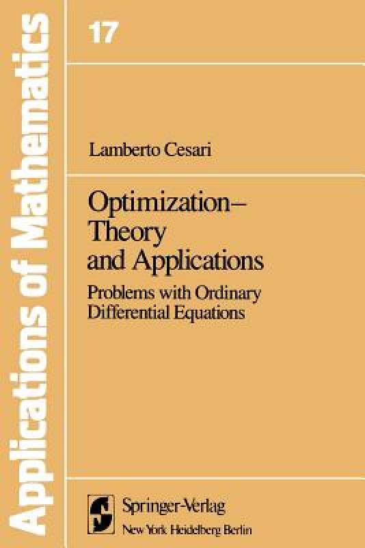 【预售】Optimization Theory and Applications: Problems with