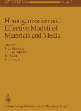【预售】Homogenization and Effective Moduli of Materials and