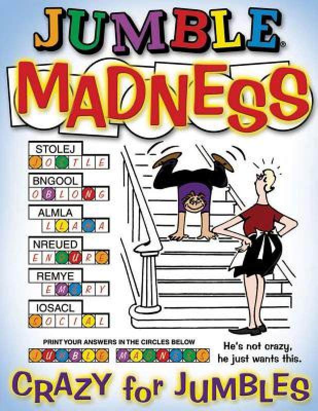 【预售】jumble madness: crazy for jumbles