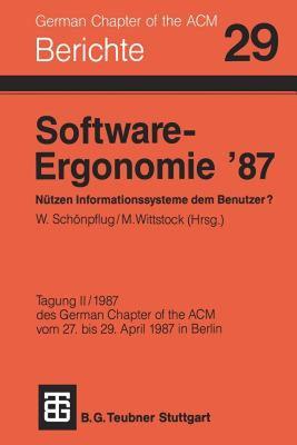 【预售】Software-Ergonomie 87 Nutzen Informationssysteme Dem