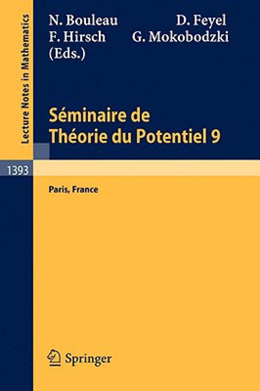 【预售】S Minaire de Th Orie Du Potentiel Paris, No. 9
