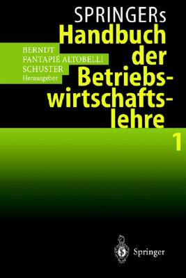 【预售】Springers Handbuch Der Betriebswirtschaftslehre 1