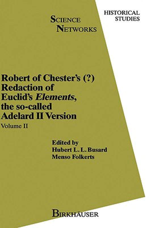 【预售】Robert of Chester's Redaction of Euclids Elements