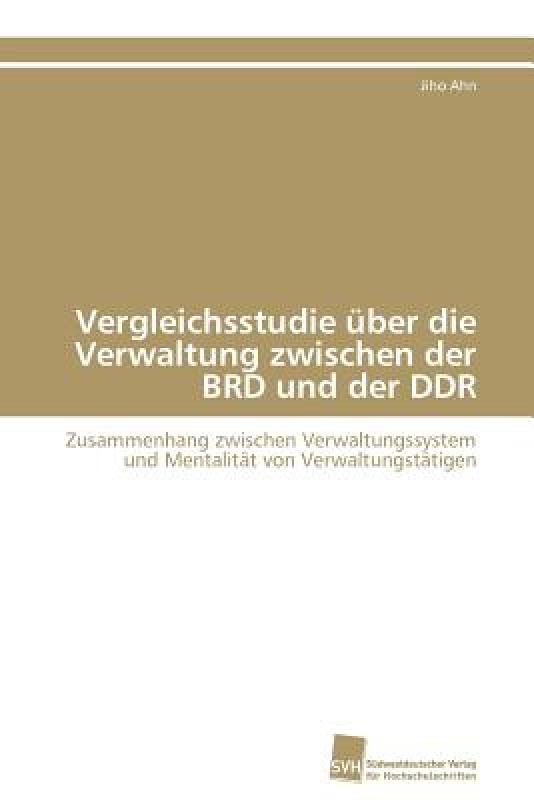 【预售】Vergleichsstudie Uber Die Verwaltung Zwischen Der-封面