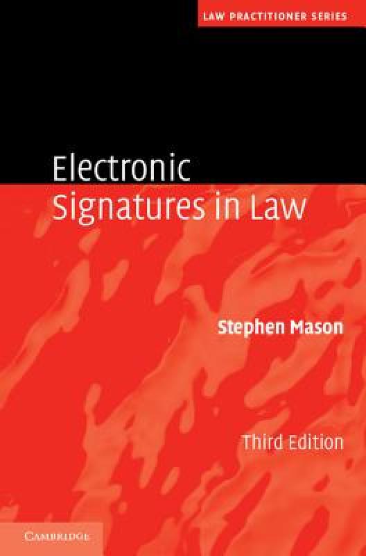 【预售】electronic signatures in law