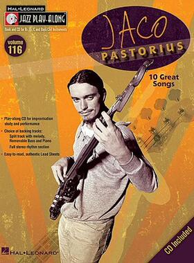 【预售】Jaco Pastorius: 10 Great Songs [With CD (Audio)]