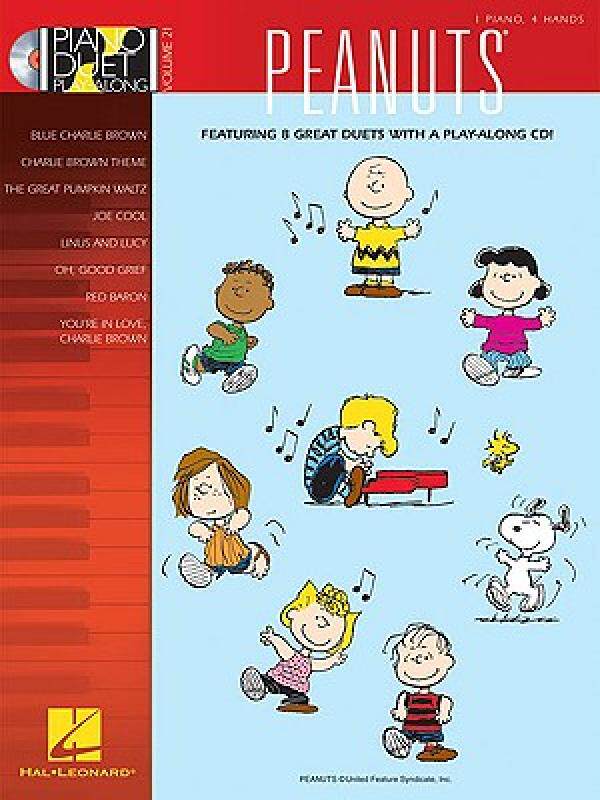 【预售】Peanuts: 1 Piano, 4 Hands [With CD (Audio)]