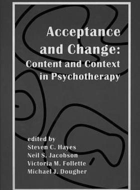 【预售】Acceptance and Change: Content and Context in