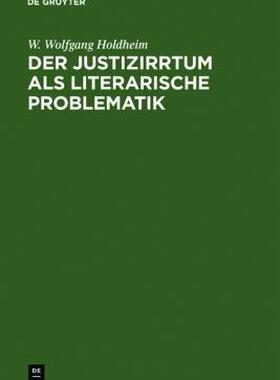 【预售】Der Justizirrtum ALS Literarische Problematik: