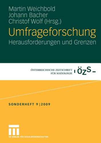 【预售】Umfrageforschung: Herausforderungen Und Grenzen