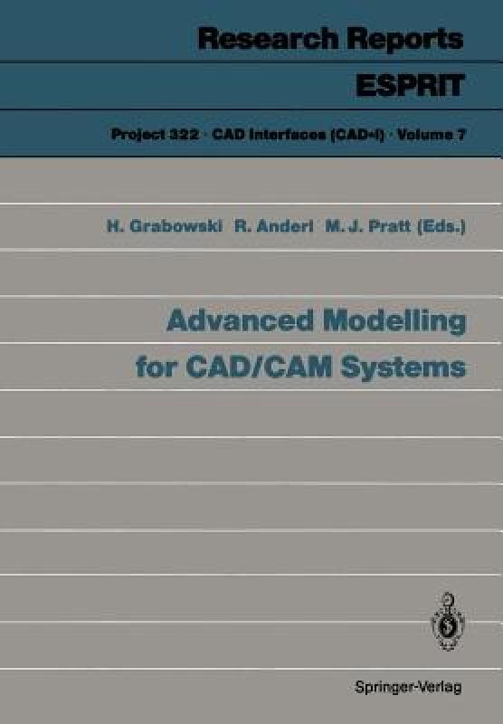 【预售】Advanced Modelling for CAD/CAM Systems