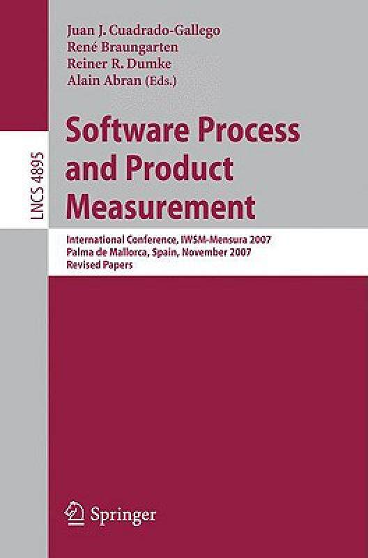 【预售】Software Process and Product Measurement:
