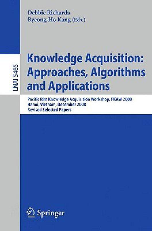 【预售】Knowledge Acquisition: Approaches, Algorithms and