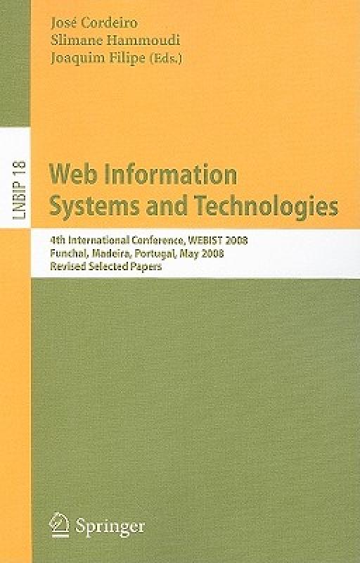 【预售】Web Information Systems and Technologies: 4th