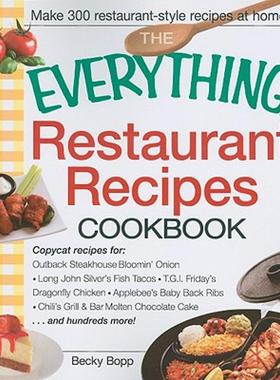 【预售】The Everything Restaurant Recipes Cookbook: Copycat