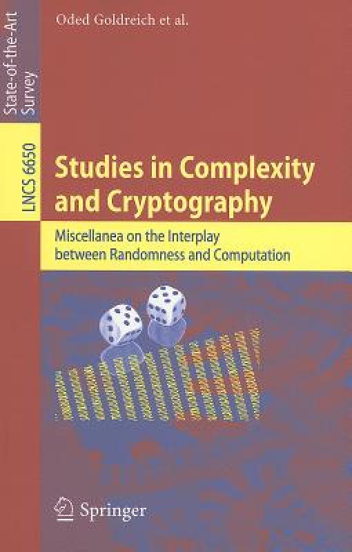【预售】Studies in Complexity and Cryptography: Miscellanea