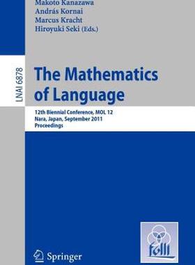 【预售】The Mathematics of Language: 12th Biennial