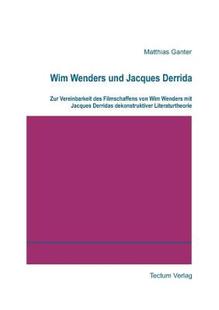 Jacques Derrida Und Wenders 预售 Wim