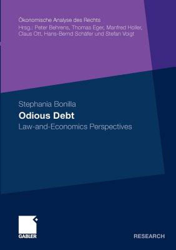 【预售】Odious Debt: Law-And-Economics Perspectives