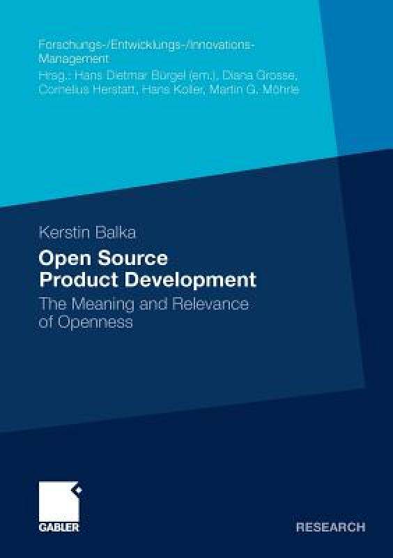 【预售】Open Source Product Development: The Meaning and