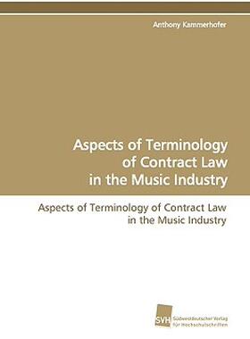 【预售】Aspects of Terminology of Contract Law in the Music