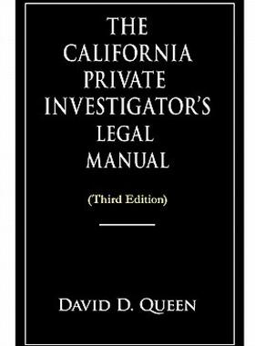 【预售】The California Private Investigator's Legal Manual
