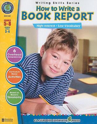 【预售】How to Write a Book Report, Grades 5-8 [With 6