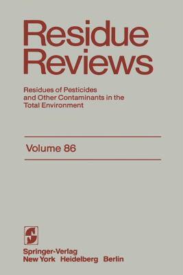 【预售】Residue Reviews: Residues of Pesticides and Other