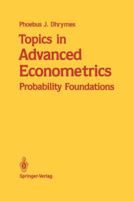 【预售】Topics in Advanced Econometrics: Probability